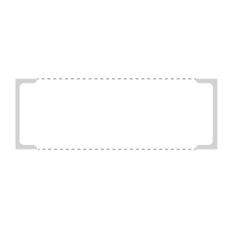Intravenous Bag Labels, Thermal Double Notched, 1 X 3 White